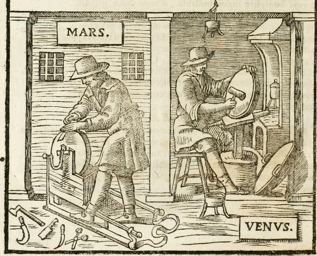 An illustration from Le vray et methodique cours de la physique resolutiue, vulgairement dite chymie : representé par figures generales & particulieres : pour connoistre la theotechnie ergocosmique, c'est à dire, l'art de Dieu, en l'ouurage de l'vniuers, 1653, leaf 529