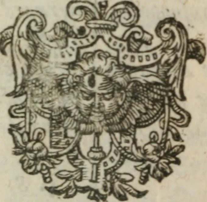 An illustration from Le Vray point d'honneur à garder en conservant pour vivre honorablement & paisiblement avec un chacun, 1618, leaf 63
