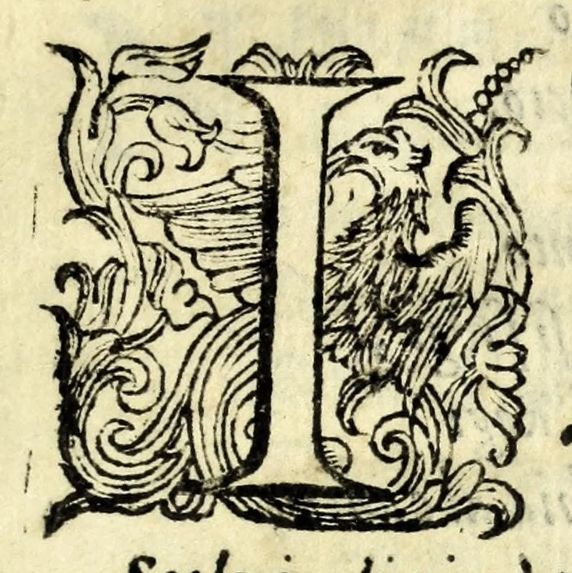 An illustration from L'Evridice, 1600, leaf 13
