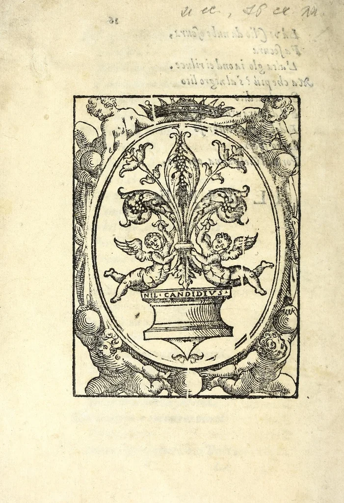 An illustration from L'Evridice, 1600, leaf 44