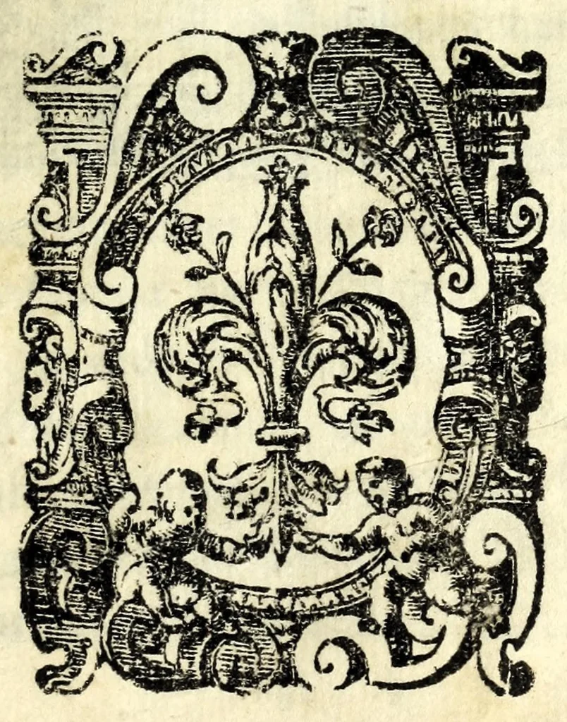 An illustration from L'Evridice, 1600, leaf 5
