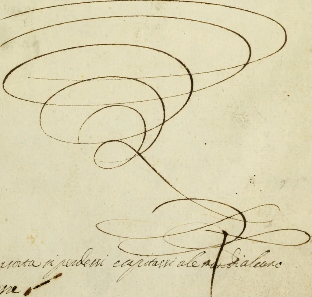 An illustration from L'Evridice : composta in mvsica in stile rappresentatiuo, 1600, leaf 12