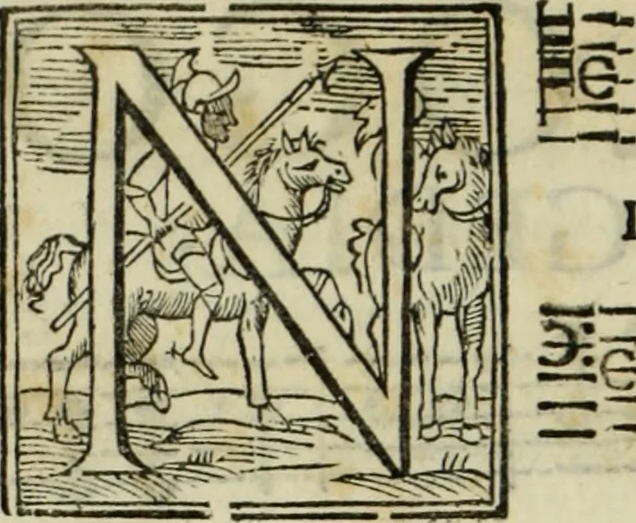 An illustration from L'Evridice : composta in mvsica in stile rappresentatiuo, 1600, leaf 19