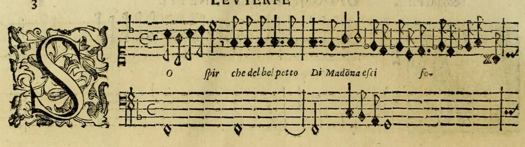 An illustration from L'evterpe, 1606, leaf 10