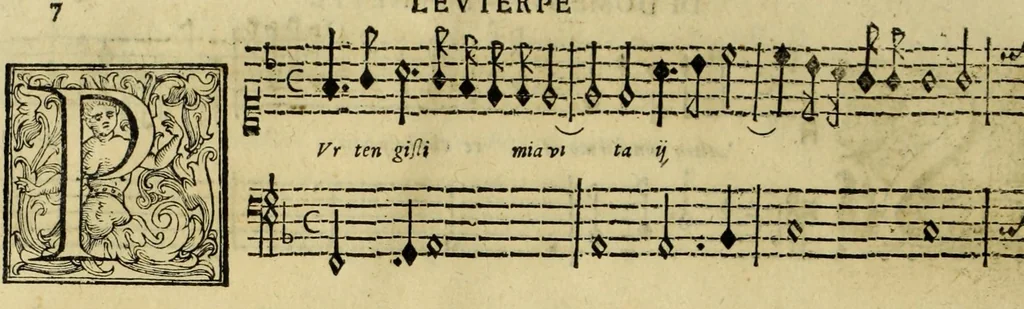 An illustration from L'evterpe, 1606, leaf 14