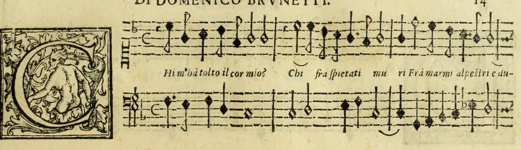 An illustration from L'evterpe, 1606, leaf 21