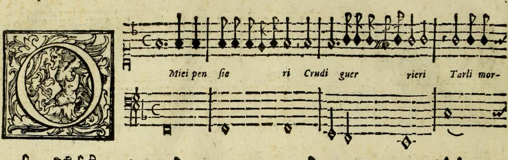 An illustration from L'evterpe, 1606, leaf 24