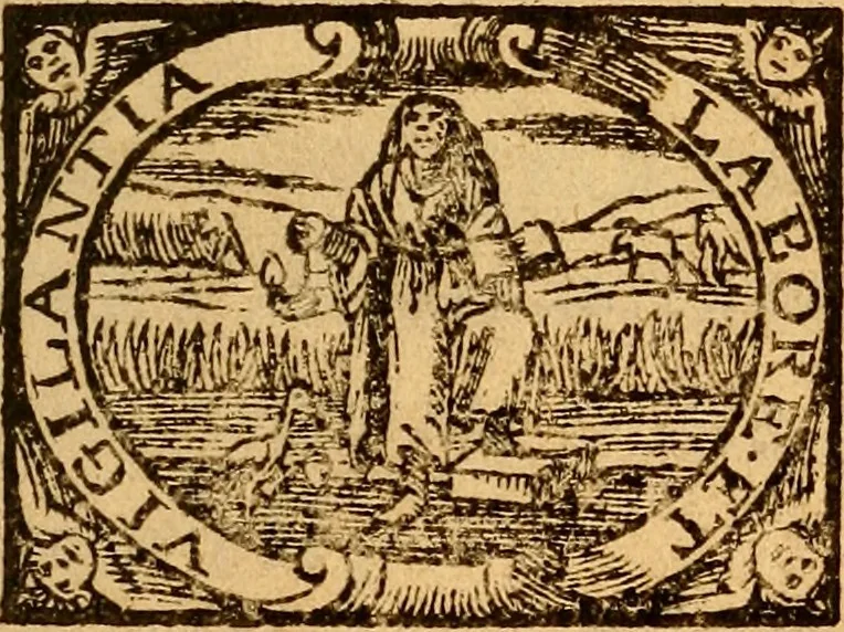 An illustration from Lexicon medicum Graeco-Latinum, 1665, leaf 8