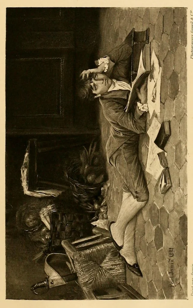 An illustration from L'exposition des beaux arts (Salon de 1882) : Comprenant quarante planches en photogravures par Goupil et Cie, 1882, leaf 161