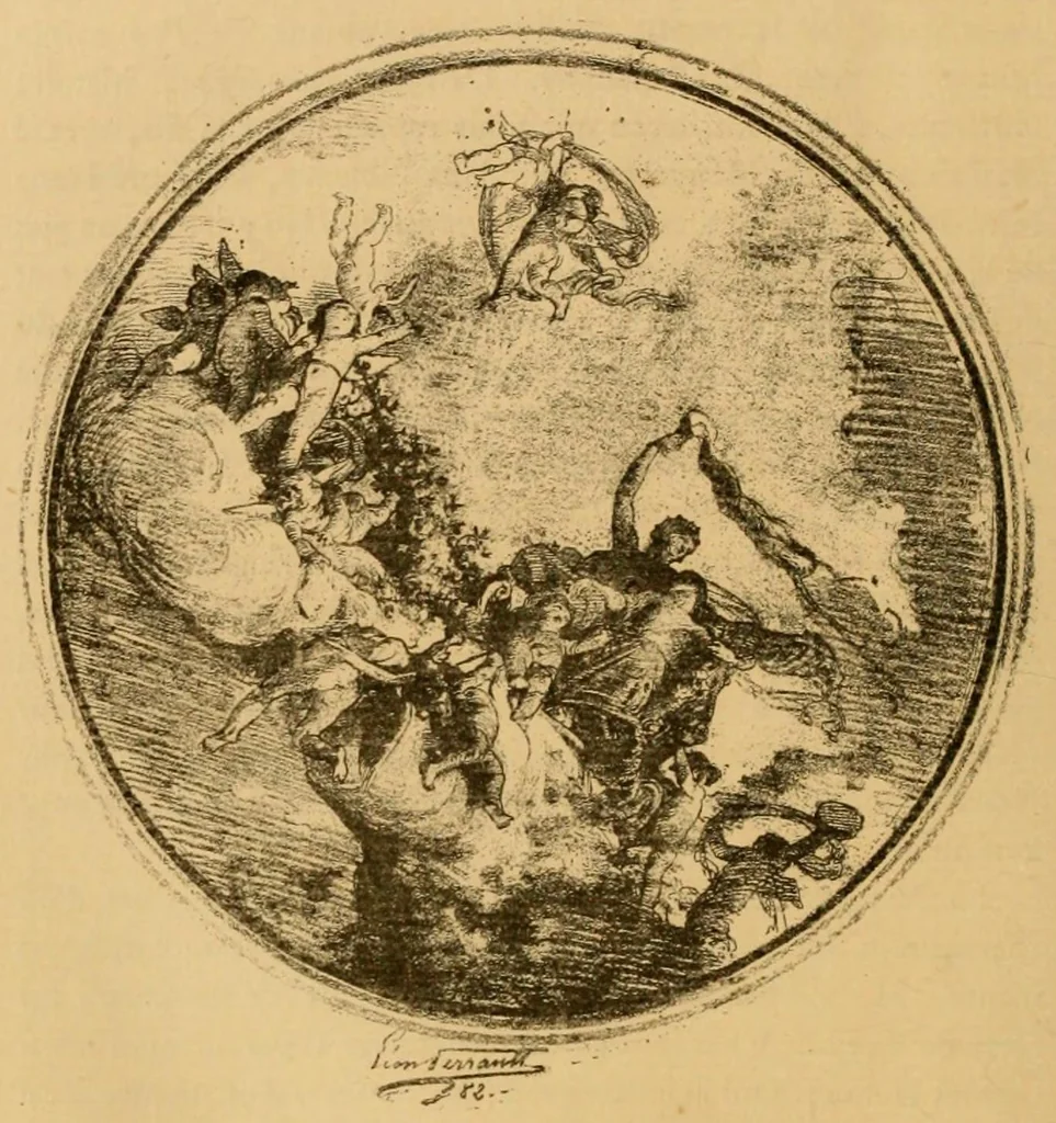 An illustration from L'exposition des beaux arts (Salon de 1882) : Comprenant quarante planches en photogravures par Goupil et Cie, 1882, leaf 46