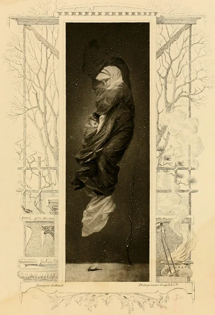 An illustration from L'exposition des beaux arts (Salon de 1882) : Comprenant quarante planches en photogravures par Goupil et Cie, 1882, leaf 499