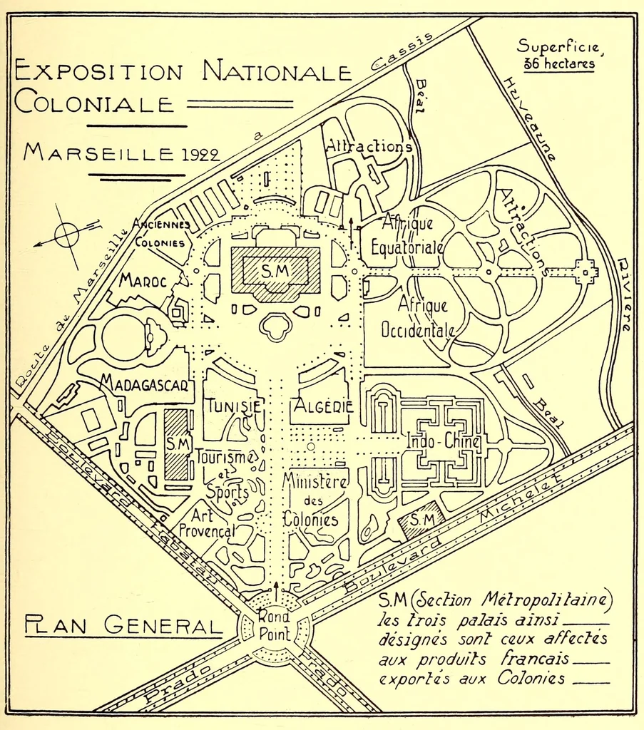 An illustration from L'Exposition nationale coloniale de Marseille 1922, 1921, leaf 65