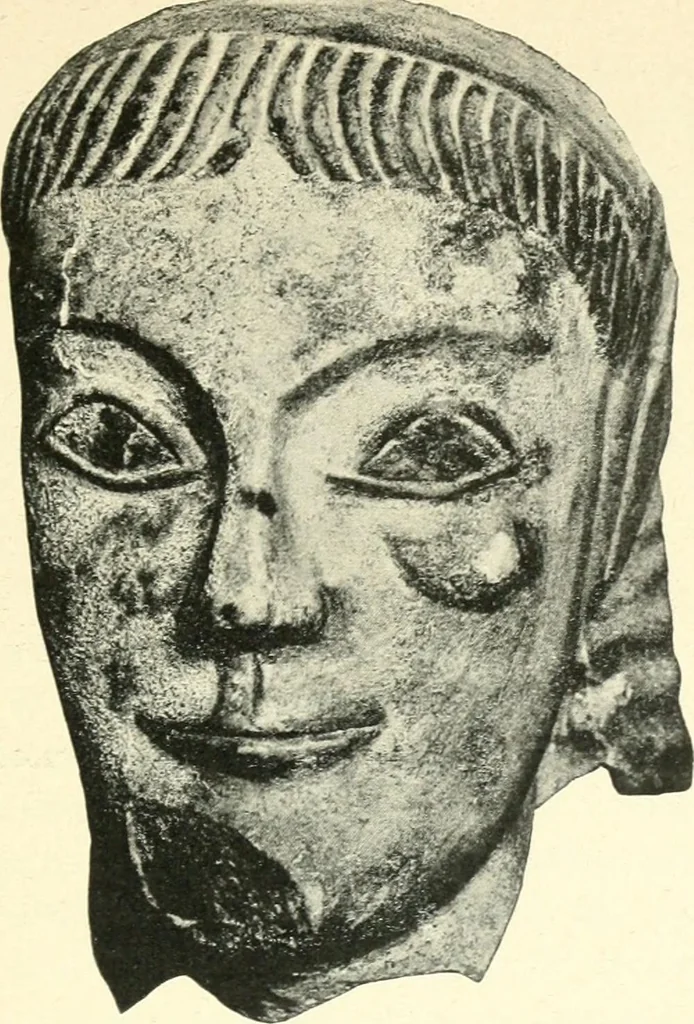 An illustration from L'expression des sentiments dans l'art grec : les facteurs expressifs, 1914, leaf 138