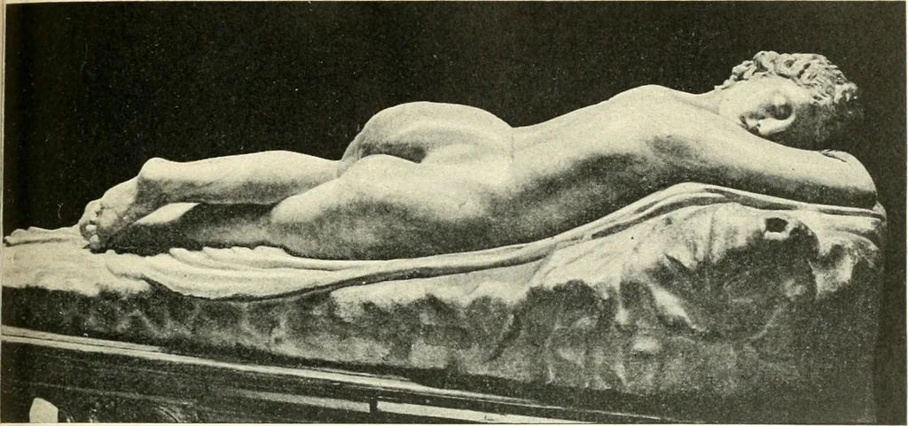 An illustration from L'expression des sentiments dans l'art grec : les facteurs expressifs, 1914, leaf 142