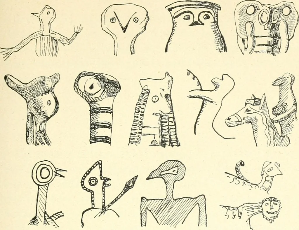 An illustration from L'expression des sentiments dans l'art grec : les facteurs expressifs, 1914, leaf 192