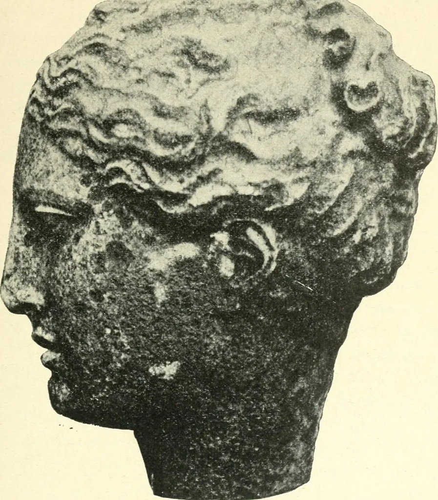 An illustration from L'expression des sentiments dans l'art grec : les facteurs expressifs, 1914, leaf 228