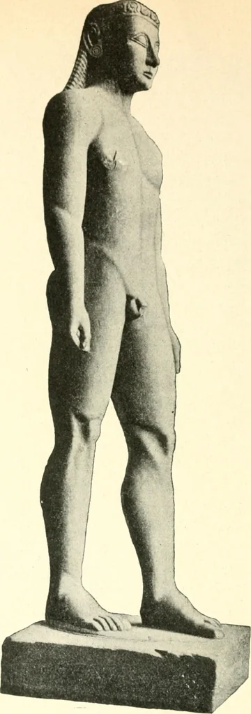 An illustration from L'expression des sentiments dans l'art grec : les facteurs expressifs, 1914, leaf 253