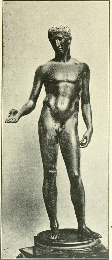 An illustration from L'expression des sentiments dans l'art grec : les facteurs expressifs, 1914, leaf 274
