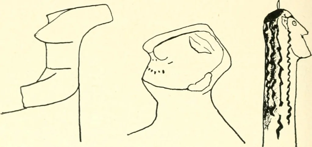 An illustration from L'expression des sentiments dans l'art grec : les facteurs expressifs, 1914, leaf 293
