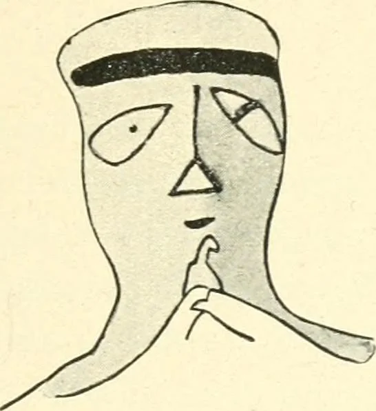 An illustration from L'expression des sentiments dans l'art grec : les facteurs expressifs, 1914, leaf 338