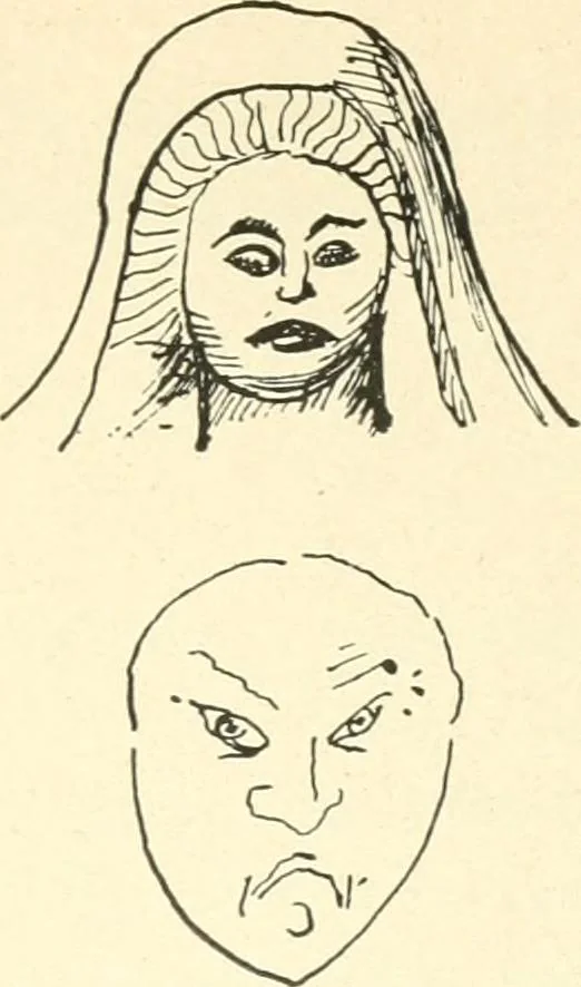 An illustration from L'expression des sentiments dans l'art grec : les facteurs expressifs, 1914, leaf 342