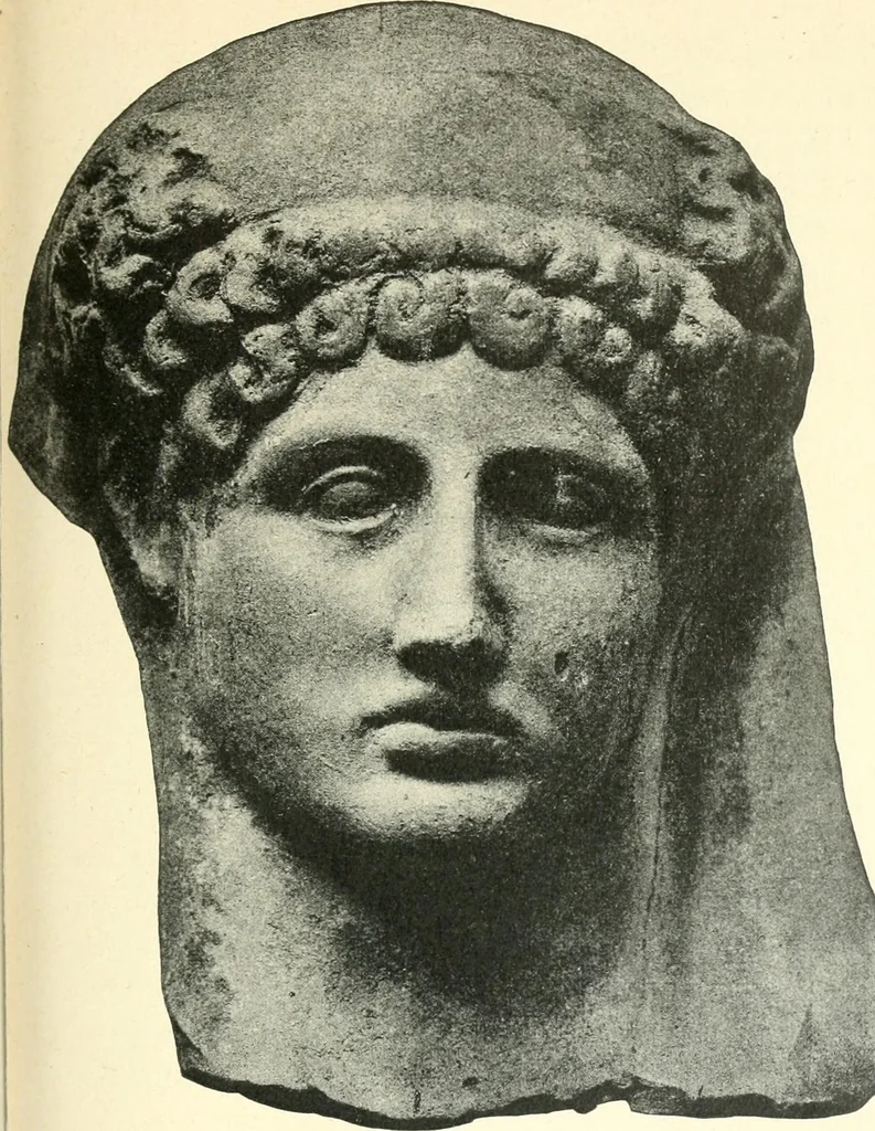 An illustration from L'expression des sentiments dans l'art grec : les facteurs expressifs, 1914, leaf 72