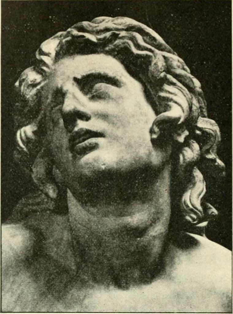 An illustration from L'expression des sentiments dans l'art grec : les facteurs expressifs, 1914, leaf 97