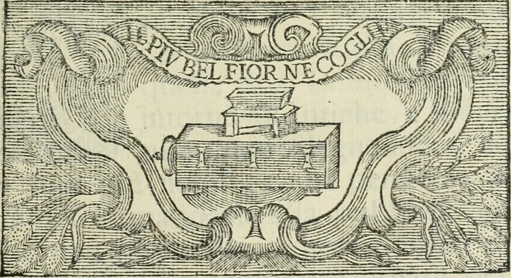 An illustration from Lezione, 1692, leaf 4