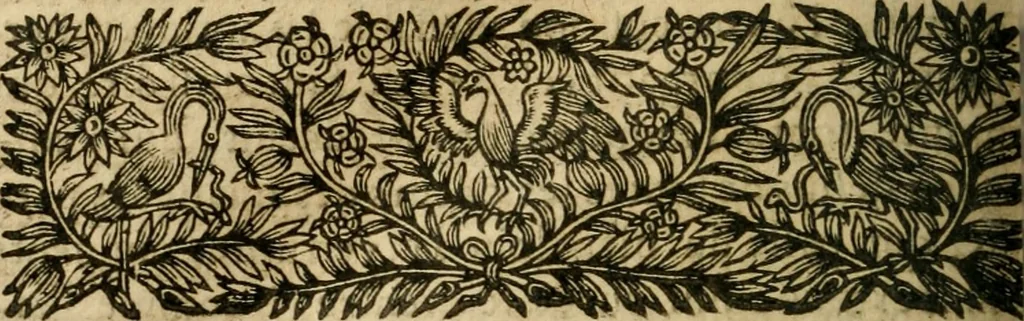 An illustration from L'Histoire des François, 1668, leaf 587