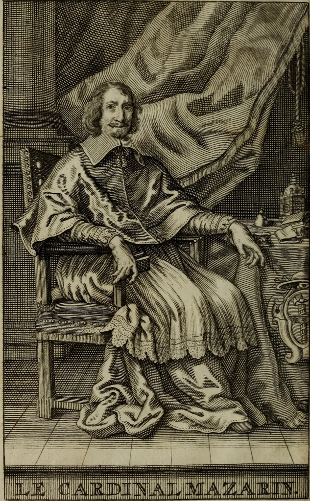 An illustration from L'Histoire du cardinal Mazarin., 1695, leaf 7
