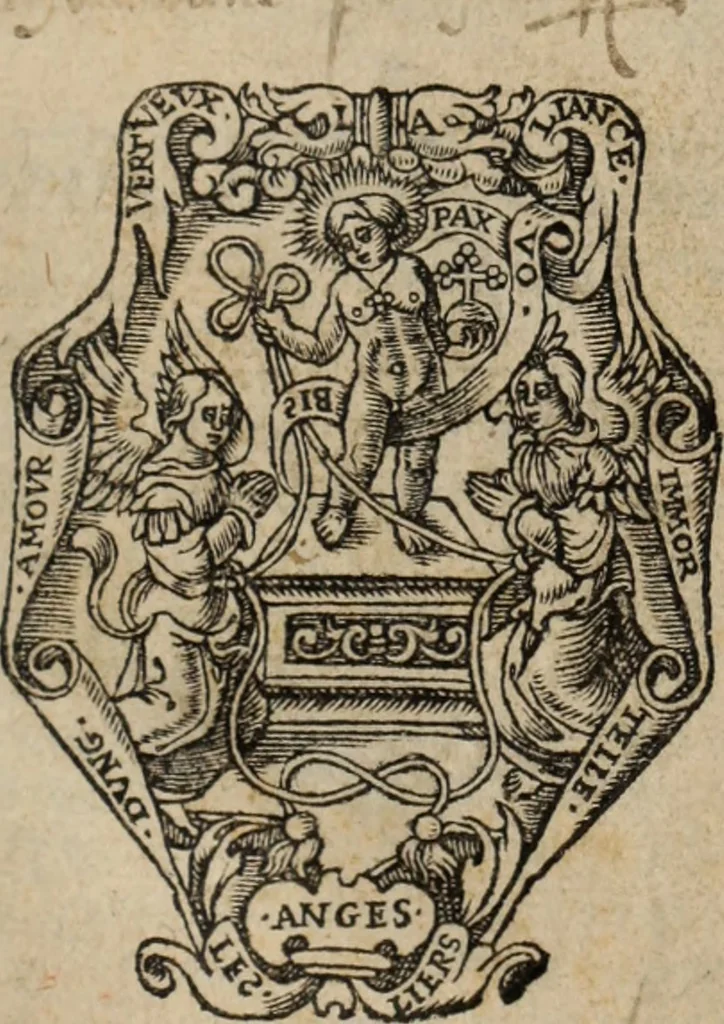 An illustration from L'histoire ecclesiastiqve, 1553, leaf 4