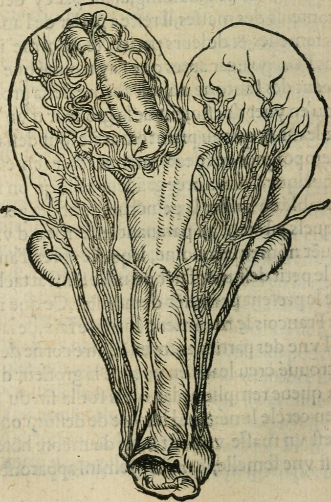 An illustration from L'histoire naturelle des estranges poissons marins, avec la vraie peincture & description du daulphin, & de plusieurs autres de son espece, 1551, leaf 85