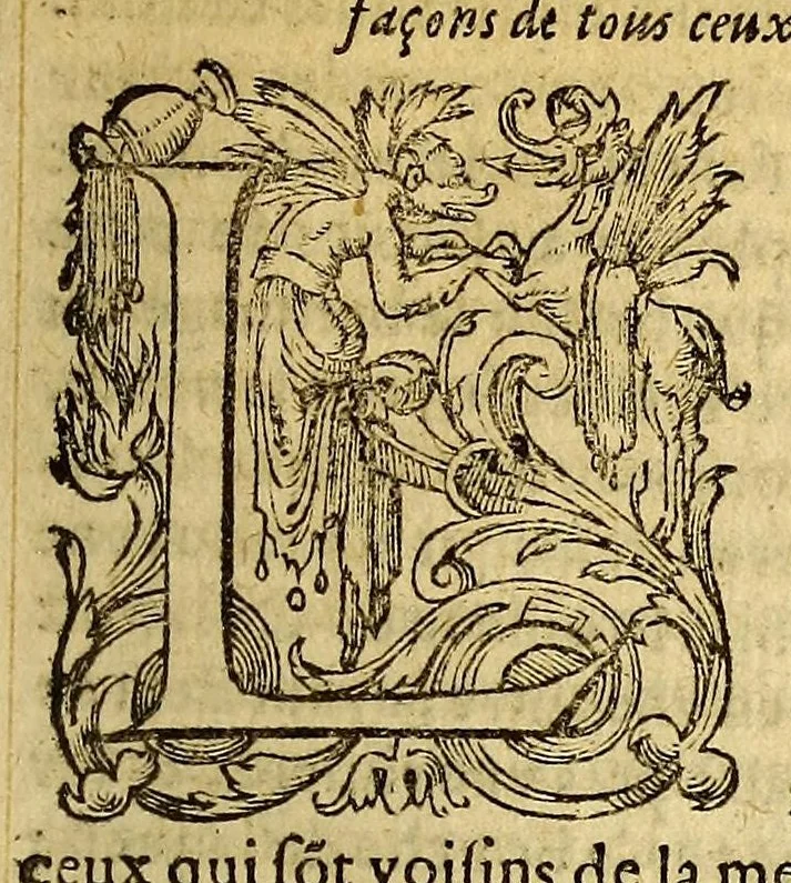 An illustration from L'histoire vniuerselle du monde, : contenant l'entiere description & situation des quatre parties de la terre, la diuisio[n] & estenduë d'vne chacune region & prouince d'icelles. : Ensemble l'origine & particulieres mœurs, loix, coustumes, religion, & ceremonies, de toutes les nations, & peuples par qui elles sont habitées. : Diuisee en quatre liures., 1572, leaf 669