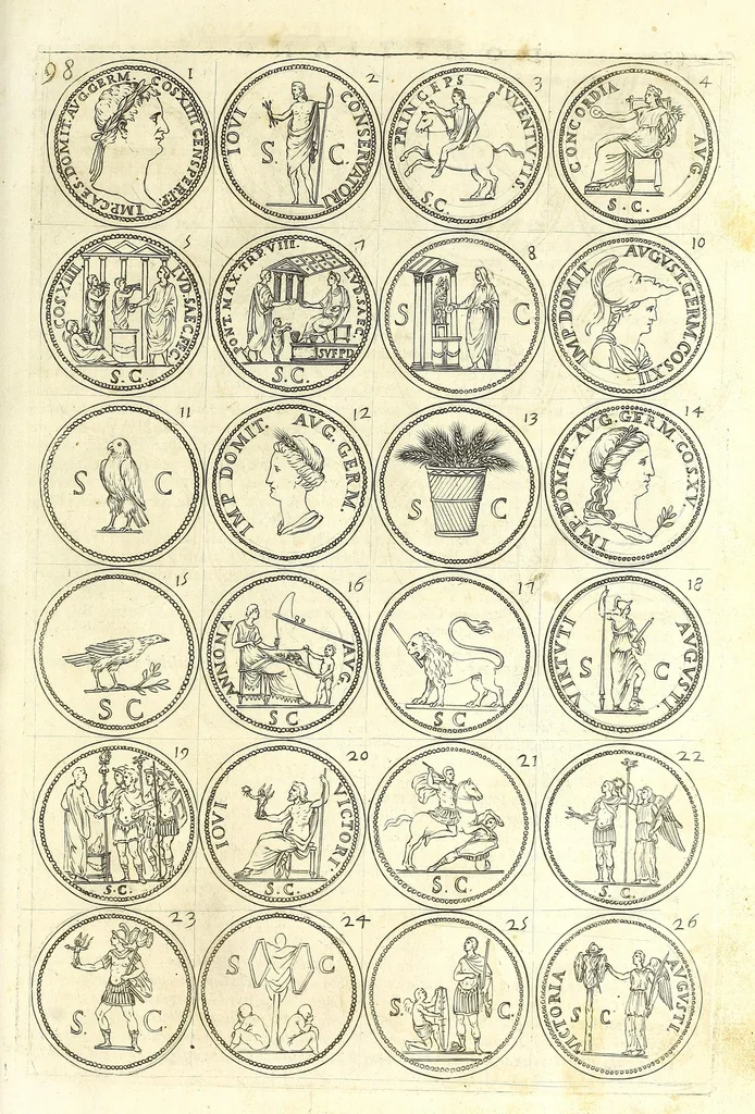 An illustration from L'historia avgvsta da Givlio Cesare a Constantino il Magno, 1685, leaf 107