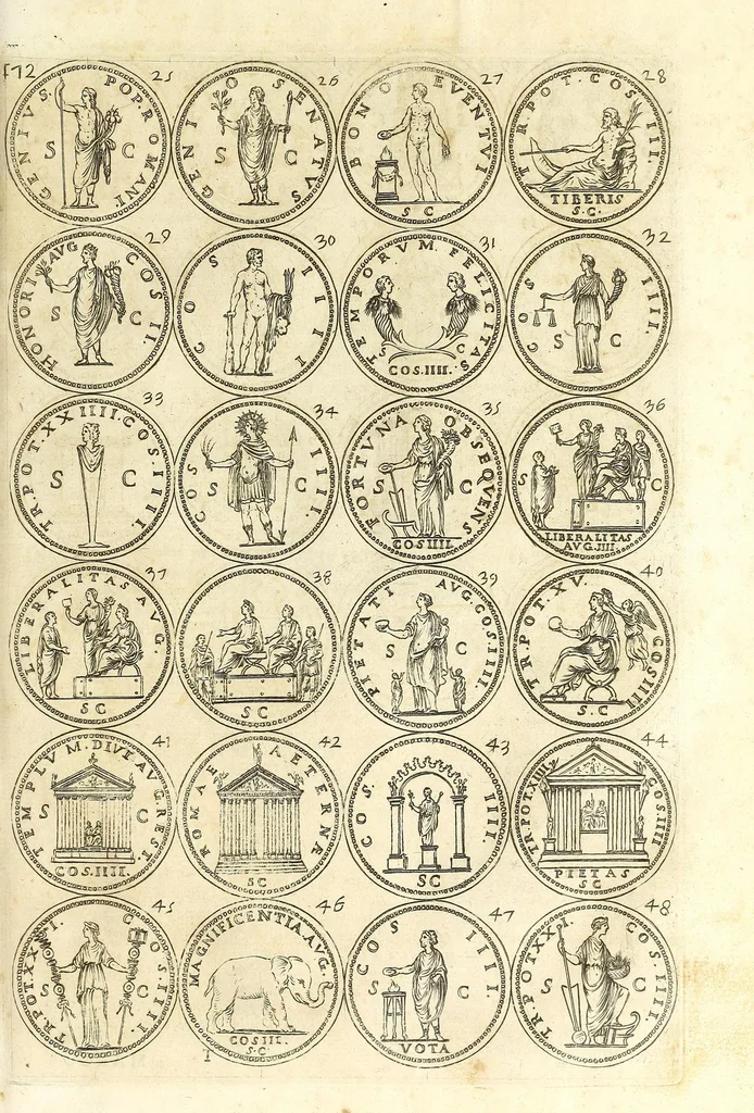 An illustration from L'historia avgvsta da Givlio Cesare a Constantino il Magno, 1685, leaf 165
