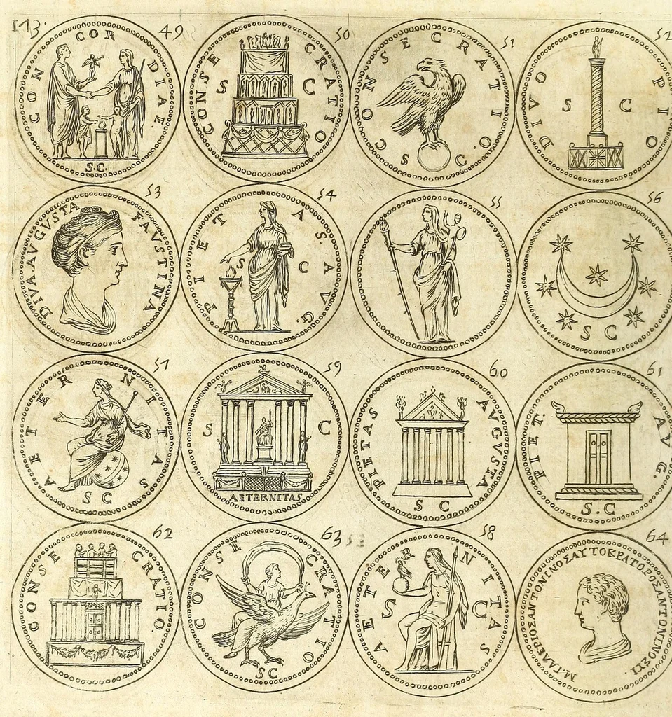 An illustration from L'historia avgvsta da Givlio Cesare a Constantino il Magno, 1685, leaf 166