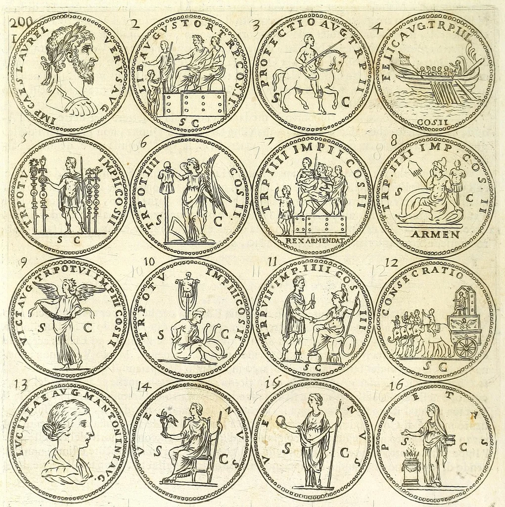 An illustration from L'historia avgvsta da Givlio Cesare a Constantino il Magno, 1685, leaf 186