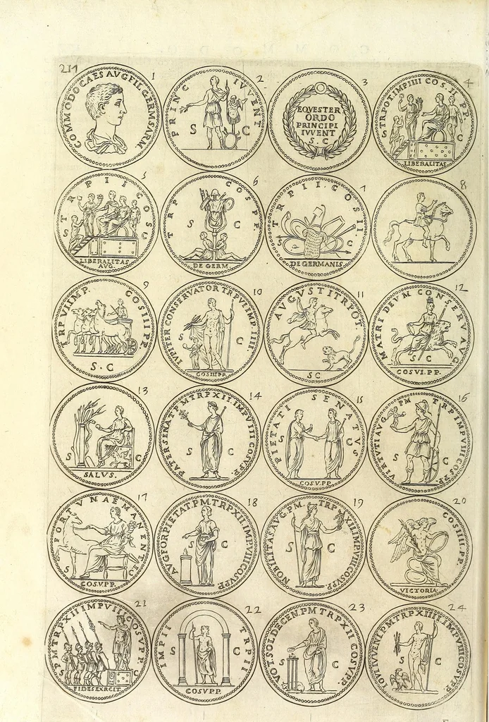 An illustration from L'historia avgvsta da Givlio Cesare a Constantino il Magno, 1685, leaf 198
