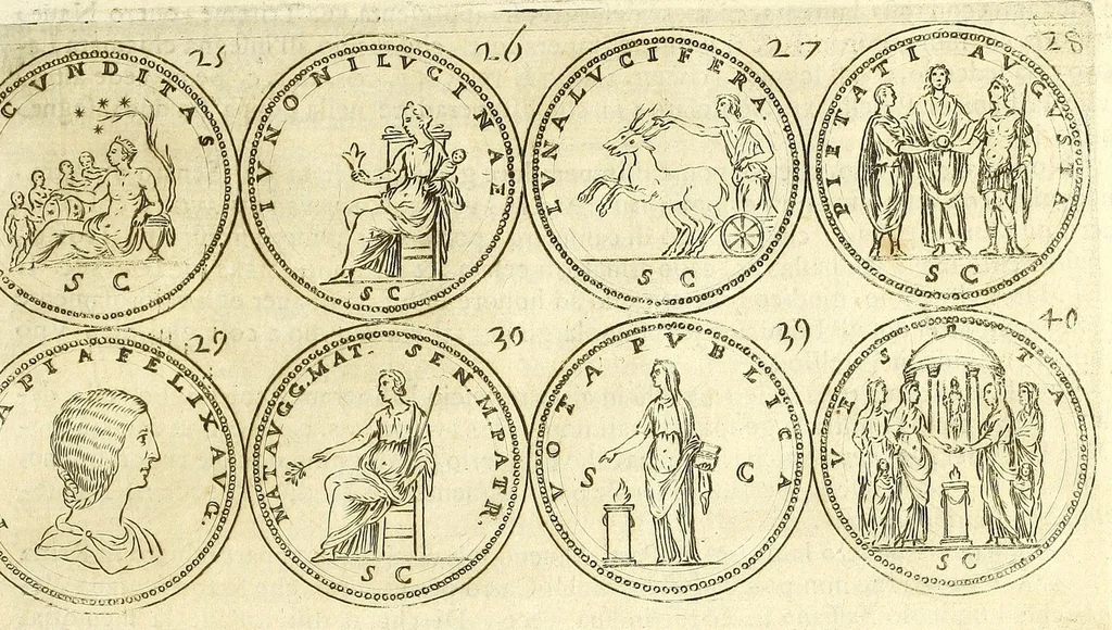 An illustration from L'historia avgvsta da Givlio Cesare a Constantino il Magno, 1685, leaf 221