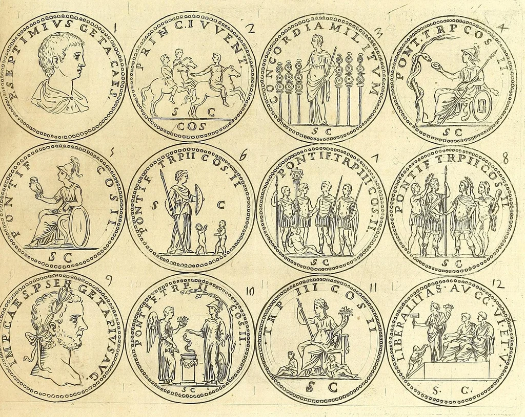An illustration from L'historia avgvsta da Givlio Cesare a Constantino il Magno, 1685, leaf 235