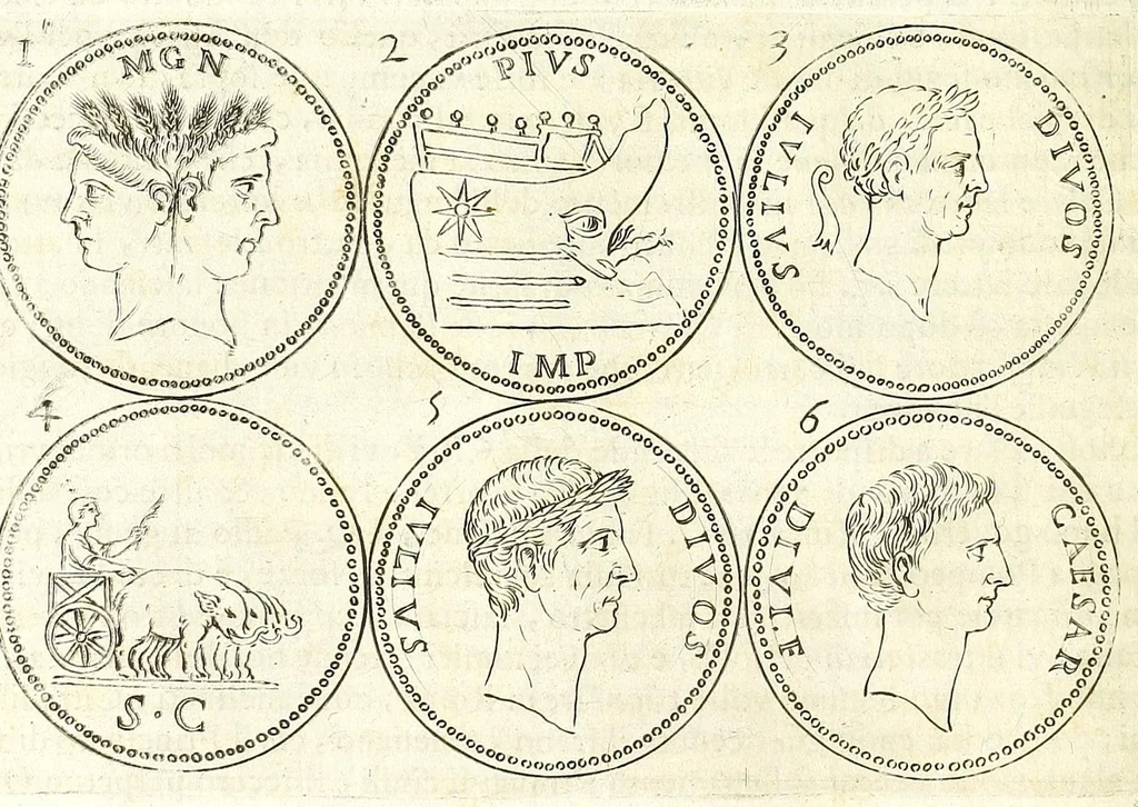 An illustration from L'historia avgvsta da Givlio Cesare a Constantino il Magno, 1685, leaf 26