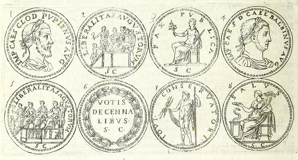 An illustration from L'historia avgvsta da Givlio Cesare a Constantino il Magno, 1685, leaf 260