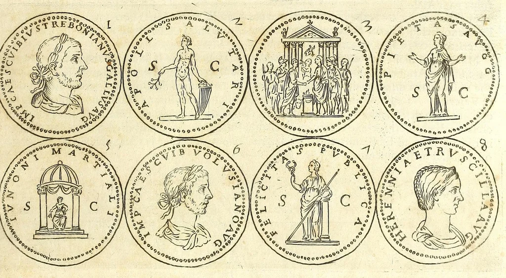 An illustration from L'historia avgvsta da Givlio Cesare a Constantino il Magno, 1685, leaf 277