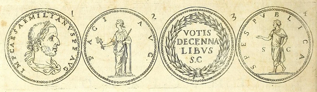 An illustration from L'historia avgvsta da Givlio Cesare a Constantino il Magno, 1685, leaf 278