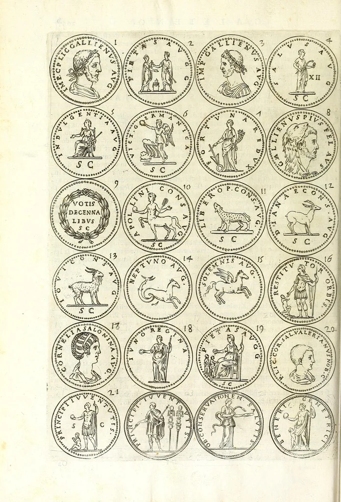 An illustration from L'historia avgvsta da Givlio Cesare a Constantino il Magno, 1685, leaf 286