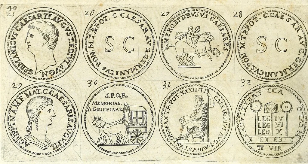 An illustration from L'historia avgvsta da Givlio Cesare a Constantino il Magno, 1685, leaf 54