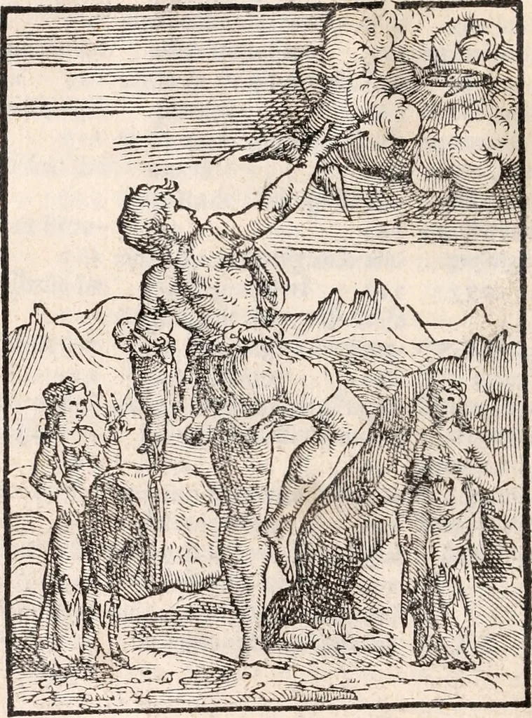 An illustration from L'Historia di Milano, 1554, leaf 69