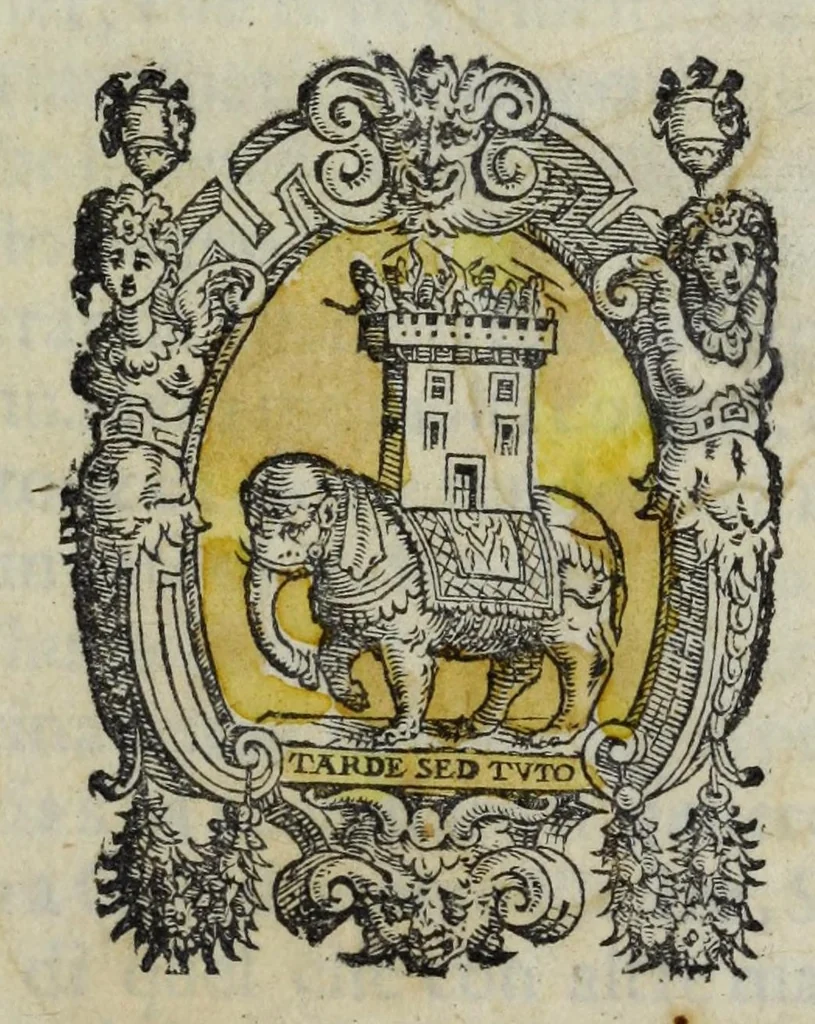 An illustration from L'historia di Milano, 1565, leaf 5