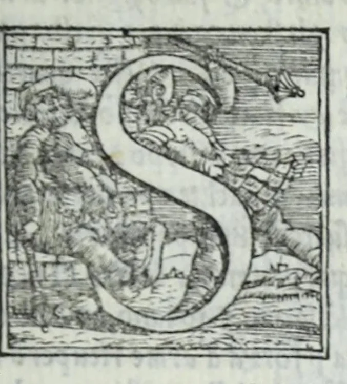 An illustration from L'Historia di Milano, 1554, leaf 13