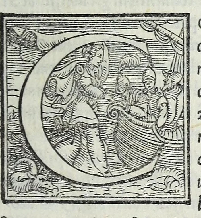 An illustration from L'Historia di Milano, 1554, leaf 621